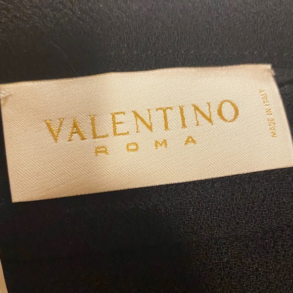 Valentino Black Skirt with Lace Panels - Picture 5 of 6